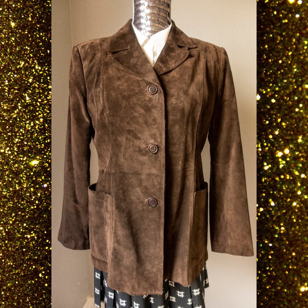 SOLD Classiques Entier Suede Leather Jacket Medium VTG